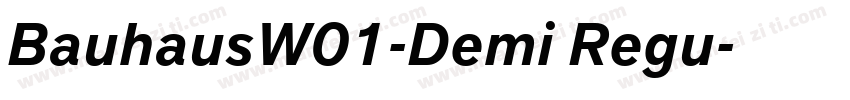 BauhausW01-Demi Regu字体转换